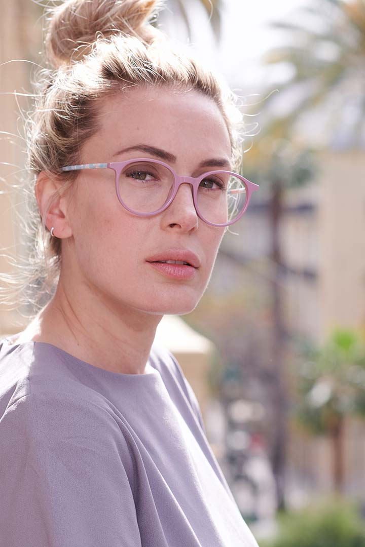 Gafas graduadas rosa para mujer modelo Natalie