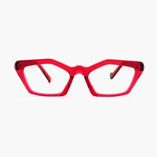Proud eyewear Ibiza C5 F montura graduada estilo cat eye roja diseño mujer