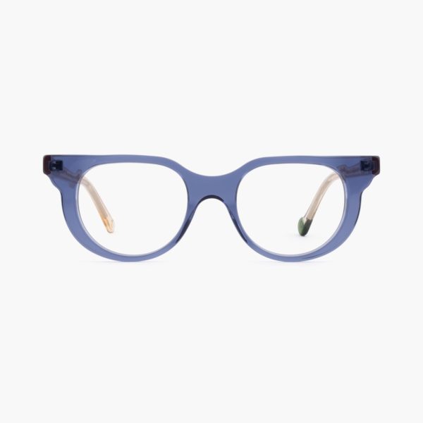 La Granadella women's flirty prescription glasses by Proud Eyewear in Blue