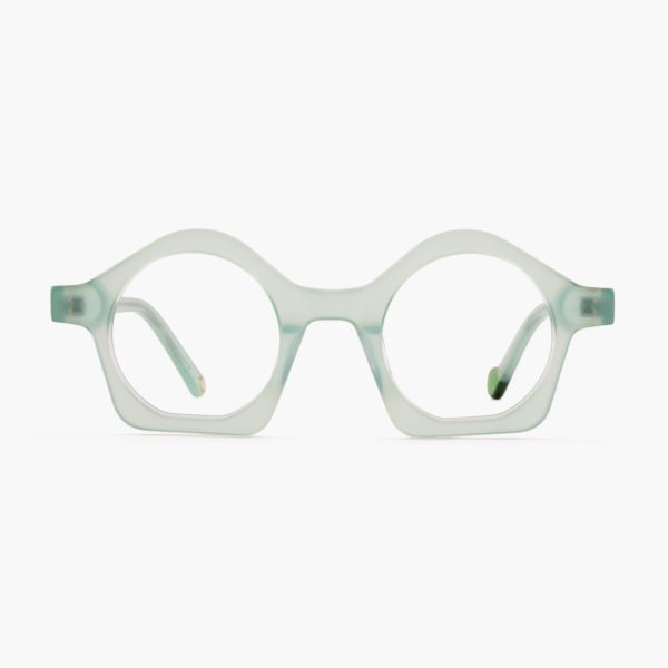Colourful green glasses for people with charm