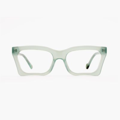 Odesa unas gafas con estilo en color verde turquesa.